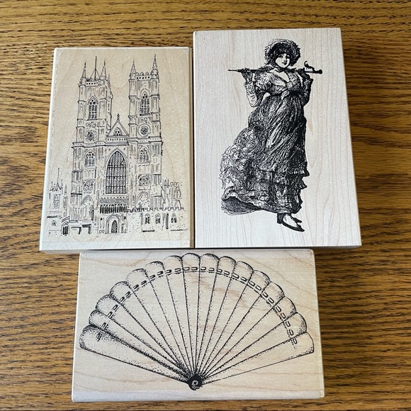 Hand Crafted Other - 3 Bundle Lot of Stamping Rubber Stamps Scrapbooking Crafting Craft *Victorian*